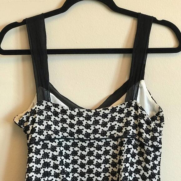 Ann Taylor L camisole beaded lace shoulders flower - Picture 6 of 7